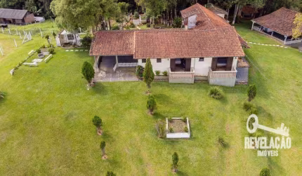 Chácara com piscina térmica e lago com peixes,  25000 m²  no Campestre da  Faxina - São José dos Pinhais/PR