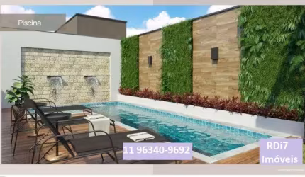 Casas em condomínio com 2 dorms, quintal, 1-2  vagas