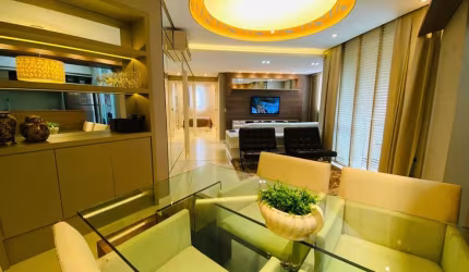 BRISAS DO LAGO -  Apartamento mobiliado de 2 quartos para locação, $3.500,00 - Gleba Fazenda Palhan