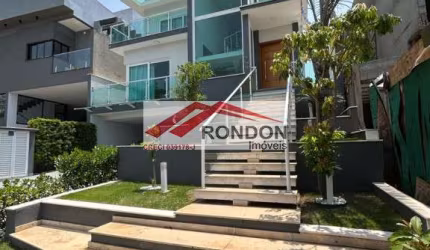 Sobrado à venda no Condomínio Real Park , Arujá - 4 dormitórios - 3 suítes - 3 banheiros - área gourmet - 4 vagas de garagem.