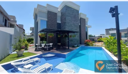 Casa MOBILIADA a venda com 4 suítes e 334m² no Altiplano - Condomínio fechado