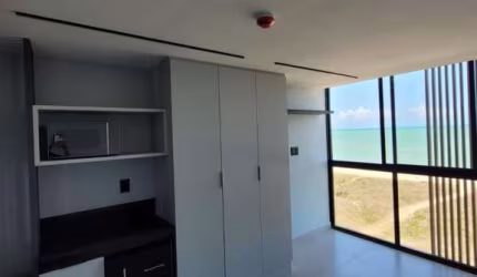 Flat novo com 20 m² pé na areia no bairro Jardim Oceania