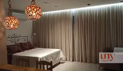 Flat mobiliado com 44 m² na posição sul e próximo do mar no Jardim Oceania