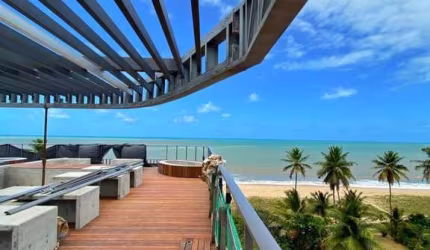 Flat com 20 m² em construção pé na areia no bairro Jardim Oceania
