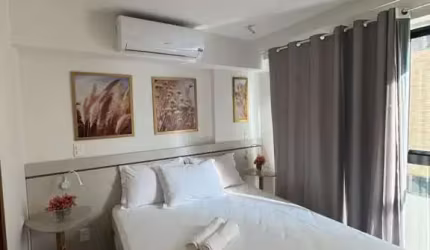 Flat novo todo mobiliado na beira mar do Jardim Oceania