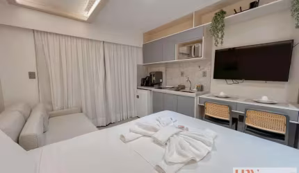 Flat novo no Beach Haus na beira mar do Jardim Oceania.