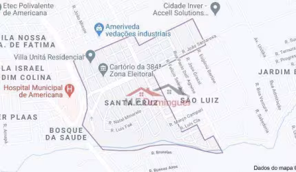 Terreno à venda, 360 m² por R$ 288.000,00 - Santa Cruz - Americana/SP