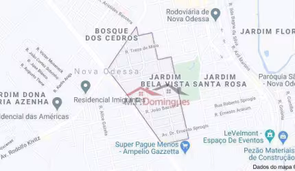 Terreno à venda, 312 m² por R$ 250.000,00 - Bela Vista - Nova Odessa/SP
