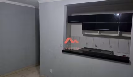 Apartamento com 2 dormitórios para alugar, 55 m² por R$ 1.384,00/mês - Chácara Letônia - Americana/SP