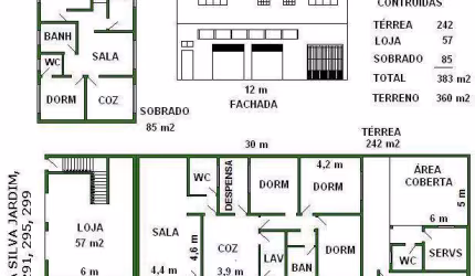 Casa comercial à venda, Centro, São Bernardo do Campo.