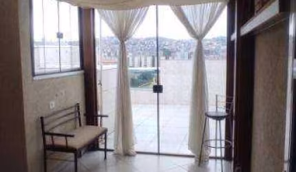 Cobertura com 1 dormitório para alugar, 38 m² por R$ 2.000,00/mês - Vila Junqueira - Santo André/SP