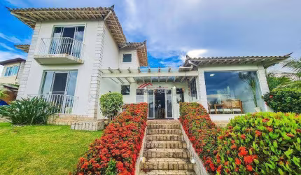 Linda Casa Geribá Canto Direito Condomínio Fechado 4 suites.