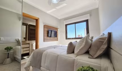 APARTAMENTO COM 2 DORMITÓRIOS, SENDO 1 SUÍTE, MOBILIADO!
