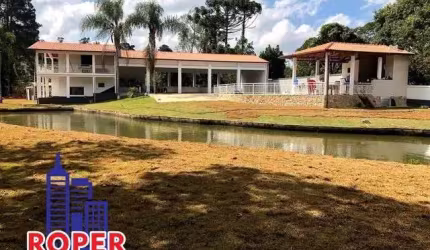 LINDA CHÁCARA DE 15.000 M²/ CASA SEDE/ PISCINA E LAGO DE PESCA À VENDA EM BIRITIBA MIRIM POR R$ 2.500.000,00