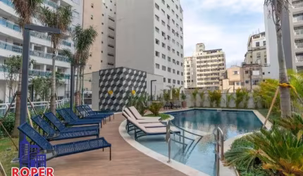 LINDO APARTAMENTO MOBILIADO DE 48 M²/1 DORMITÓRIO/1 VAGA À VENDA NO CONDOMÍNIO HELBOR URBAN RESORT NA REPUBLICA, SÃO PAULO