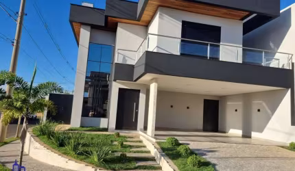 LINDO SOBRADO DE 252 M²/4 DORMITÓRIOS/6 VAGAS/ ESPAÇO GOURMET COM PISCINA À VENDA NO CONDOMINIO FECHADO EM HORTOLÂNDIA