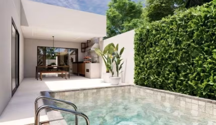 Casa na praia com 3 quartos e piscina em Itanhaém.