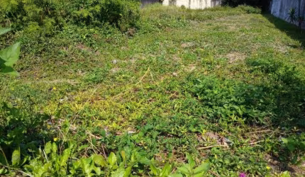 Terreno à 200m do mar com escritura em Itanhaém.