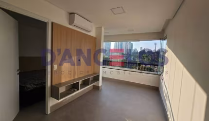 Apartamento Mobiliado de Frente para o Parque CERET para locação no Anália Franco, São Paulo-SP: 1 quarto, 1 sala, 1 banheiro, vaga de garagem!