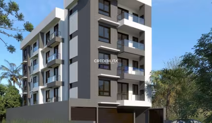 Apartamentos de 1 dormitório, em construção.