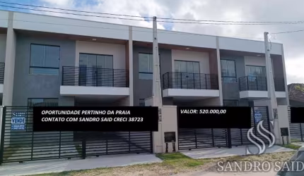 Geminado para Venda em Balneário Barra do Sul, Salinas, 3 dormitórios, 1 suíte, 2 banheiros, 2 vagas