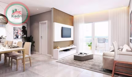 Apartamento com 2 dormitórios à venda, 84 m² por R$ 585.287,60 - Canto do Forte - Praia Grande/SP