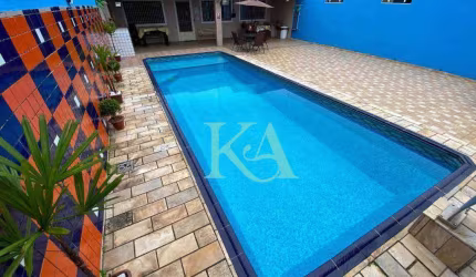 Casa 2 Dormitórios-Piscina com Deck e Espaço Gourmet à venda , 80 m² por R$ 385.000 - Princesa - Praia Grande/SP