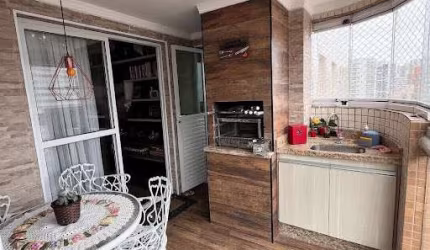 Apartamento com 3 dormitórios  2 Suítes Savada Envidraçada 2 vagas de Garagemà venda, 120 m² por R$ 680.000 - Aviação - Praia Grande/SP