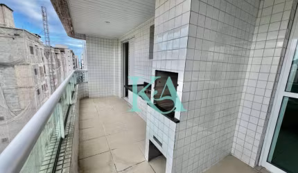 Apartamento com 1 dormitório Varanda Gourmet  à venda, 50 m² por R$ 310.000 - Vila Guilhermina - Praia Grande/SP
