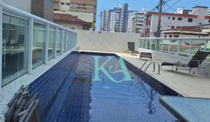 Apartamento com 2 dormitórios à venda, 58 m² por R$ 380.000,00 - Vila Guilhermina - Praia Grande/SP