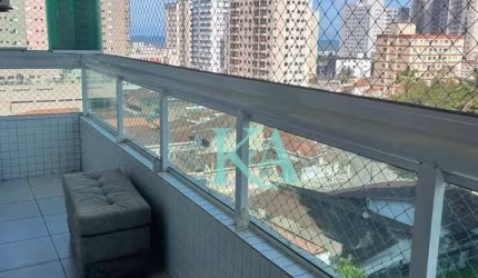 Apartamento com 2 dormitórios à venda, 83 m² por R$ 490.000 - Aviao - Praia Grande/SP