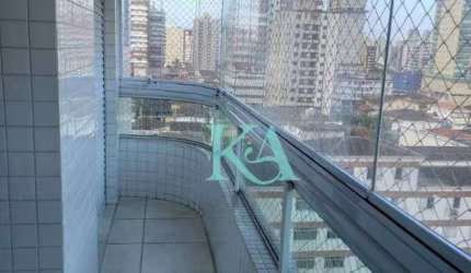 Apartamento com 2 dormitórios à venda, 76 m² por R$ 430.000 - Vila Guilhermina - Praia Grande/SP