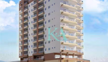 Apartamento com 2 dormitórios à venda, 75 m² por R$ 390.000 - Caiçara - Praia Grande/SP