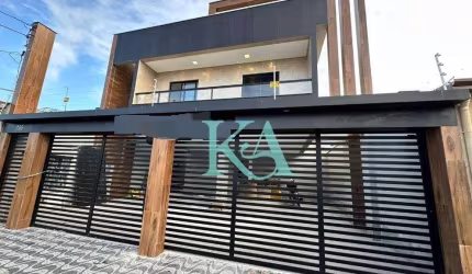 Sobrado condominio com 2 dormitórios à venda, 57 m² por R$ 305.000 - Caiçara - Praia Grande/SP