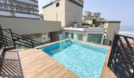 Cobertura com 3 dormitórios à venda, 232 m² por R$ 1.580.000,00 - Tupi - Praia Grande/SP