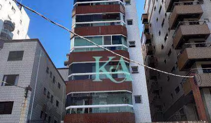 Apartamento com 1 dormitório à venda, 45 m² por R$ 299.000,00 - Vila Guilhermina - Praia Grande/SP