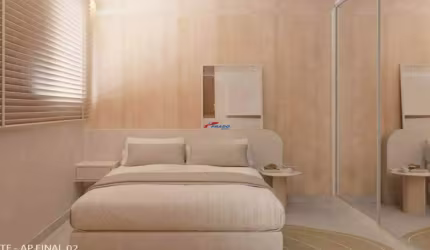 APARTAMENTO 2 QUARTOS, SUÍTE, LAZER, DUAS VAGAS, 59,28M²
