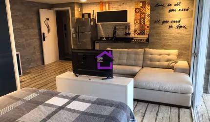 Apartamento Studio para Locação no bairro do Jd. Anália Fraco, 1 dorm, 1 vaga, 52 m - Apto Lindo Mobiliado!!!