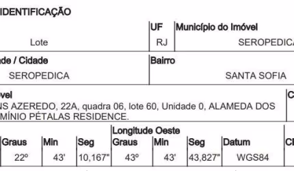 Oportunidade Única em SEROPEDICA - RJ | Tipo: Terreno | Negociação: Venda Direta Online  | Situação: Imóvel