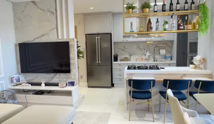 Apartamento com 3 quartos sendo 1 suíte e churrasqueira - Edifício Felicitá - Plaenge - Próximo do Shopping Estação e Goiabeiras