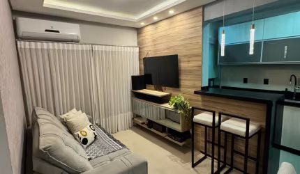 Apartamento de 3 quartos sendo 1 suíte e churrasqueira na sacada - Edifício Villaggio Di Bonifácia - Em frente ao Parque Mãe Bonifácia