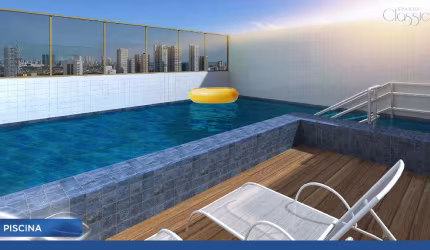 Wal- Excelente flat em Boa Viagem com 32m2, 01 suite