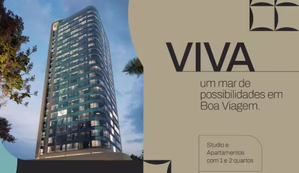 Apartamento com 01 ou 2 quartos em Boa Viagem