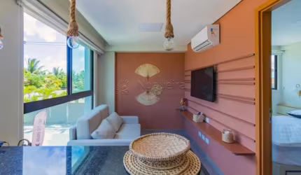 Apartamento 1 quarto, Mobiliado,  Marina do Cupe em Porto de Galinhas