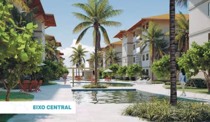 Apartamento 2 quartos / 1 suíte, 56M, Beira Mar em Muro Alto