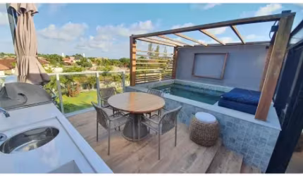 Casa mobiliada em condômino fechado com 3 quartos, proximo a praia em Serrambi, Ipojuca - PE