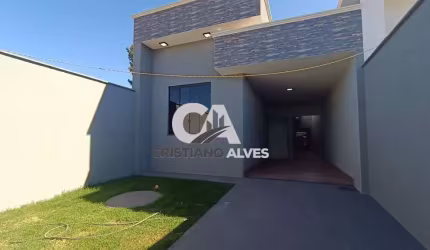 Casa à venda em Aparecida de Goiânia, setor Pontal Sul,acabamento de alto padrão com 03 quartos,espaço Gourmet,