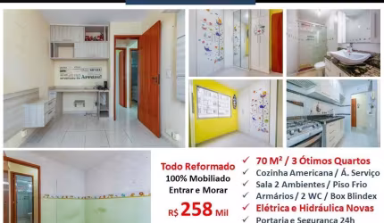 Apartamento 3 quartos e vaga Eng. de Dentro Eulina Ribeiro 70M²