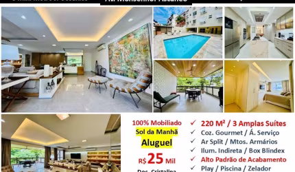 Apto Barra da Tijuca JO Monsenhor Ascâneo 220M²