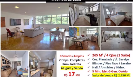 Apto Copacabana Bulhões de Carvalho 265M²